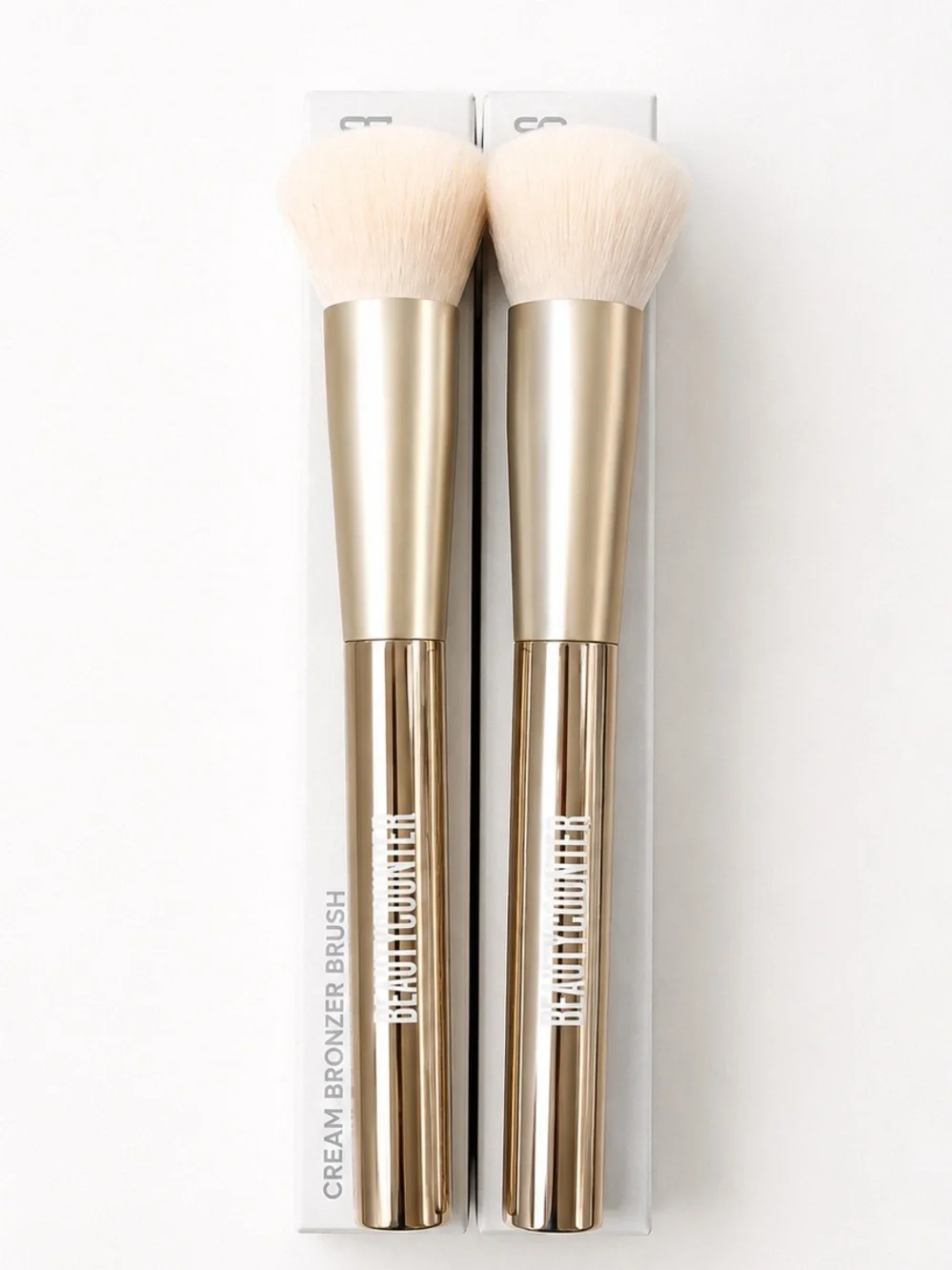 Beautycounter Cream Bronzer Brushes Bundle of 2 NIB Luxury Vegan Makeup
